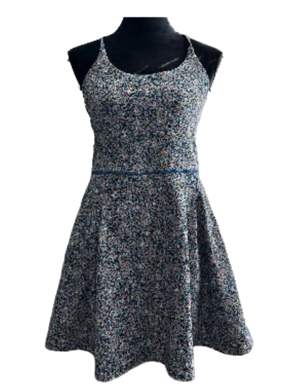 Sage Collective Women’s Athletic Racerback Lined Dress w Biker Shorts Under, SM
